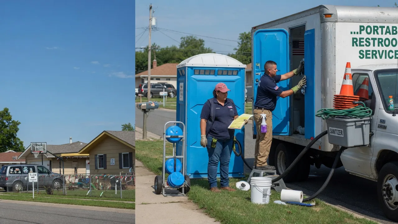 Portable Toilet Rental in Roxana, IL near me